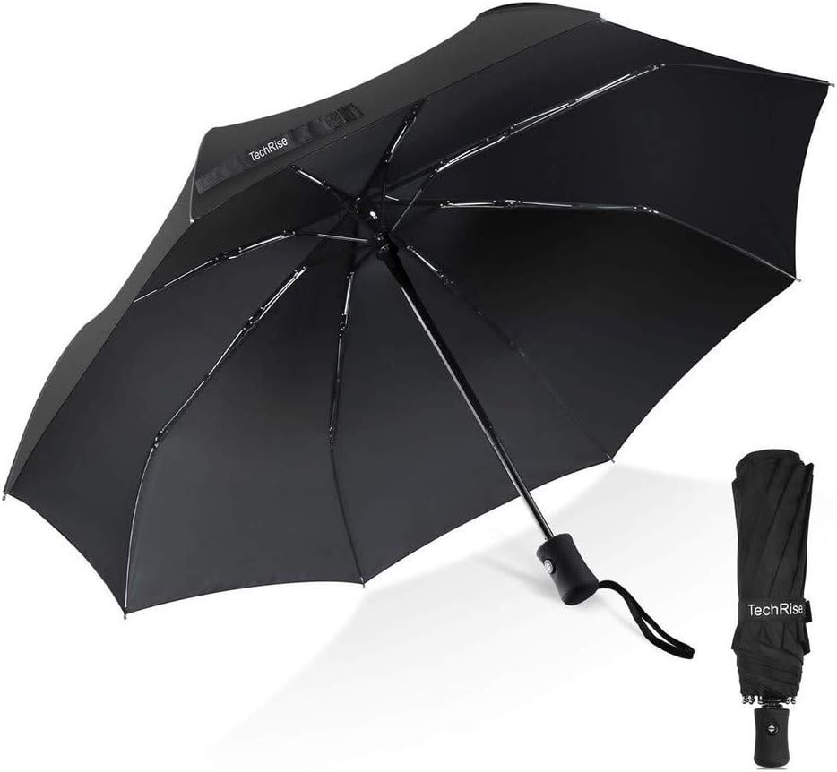 Thumbnail 3 de TechRise compact strong windproof automatic umbrella (folding, 104cm coverage)