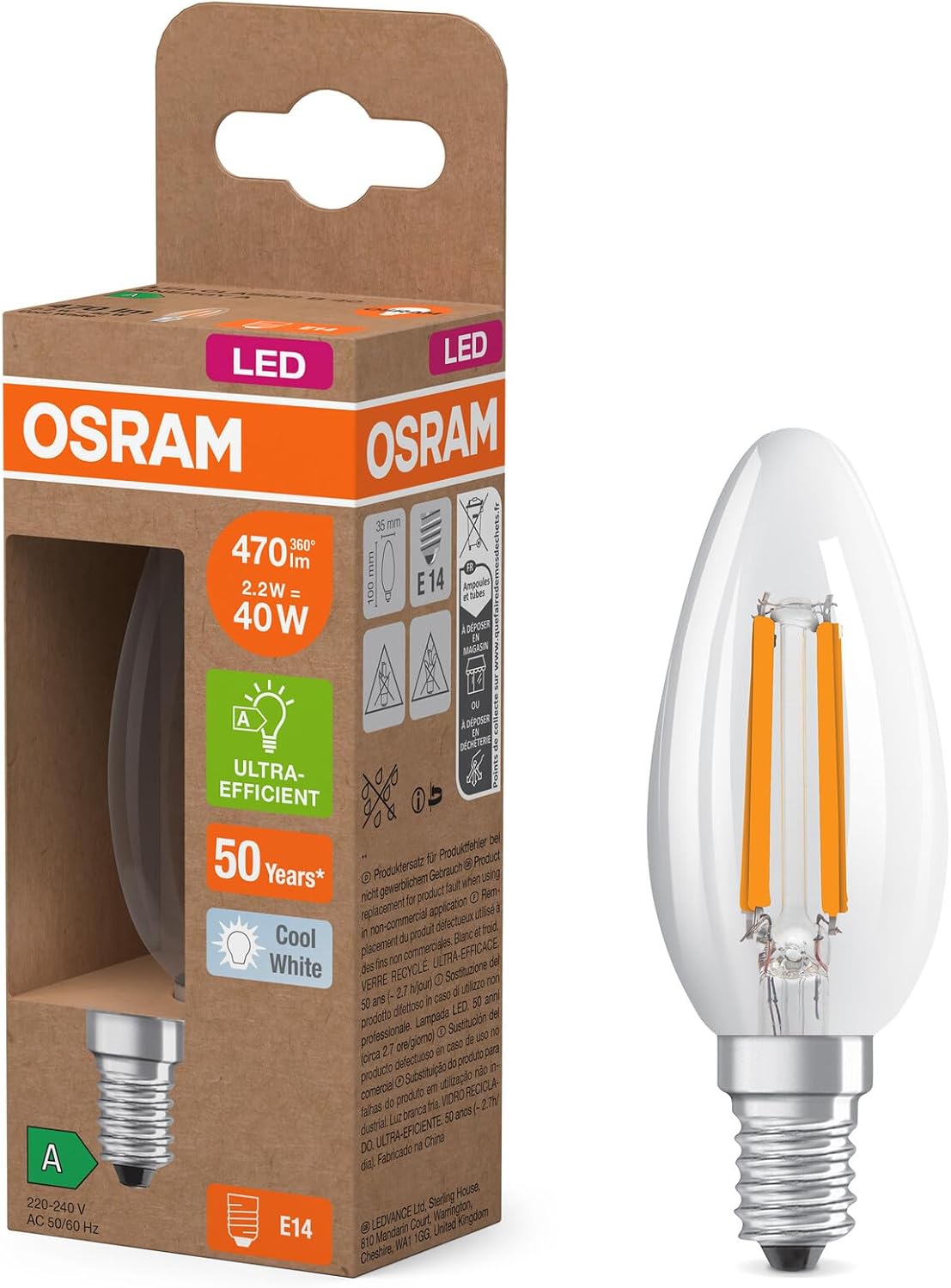 Thumbnail 6 de OSRAM Lampes LED E14 pack 3