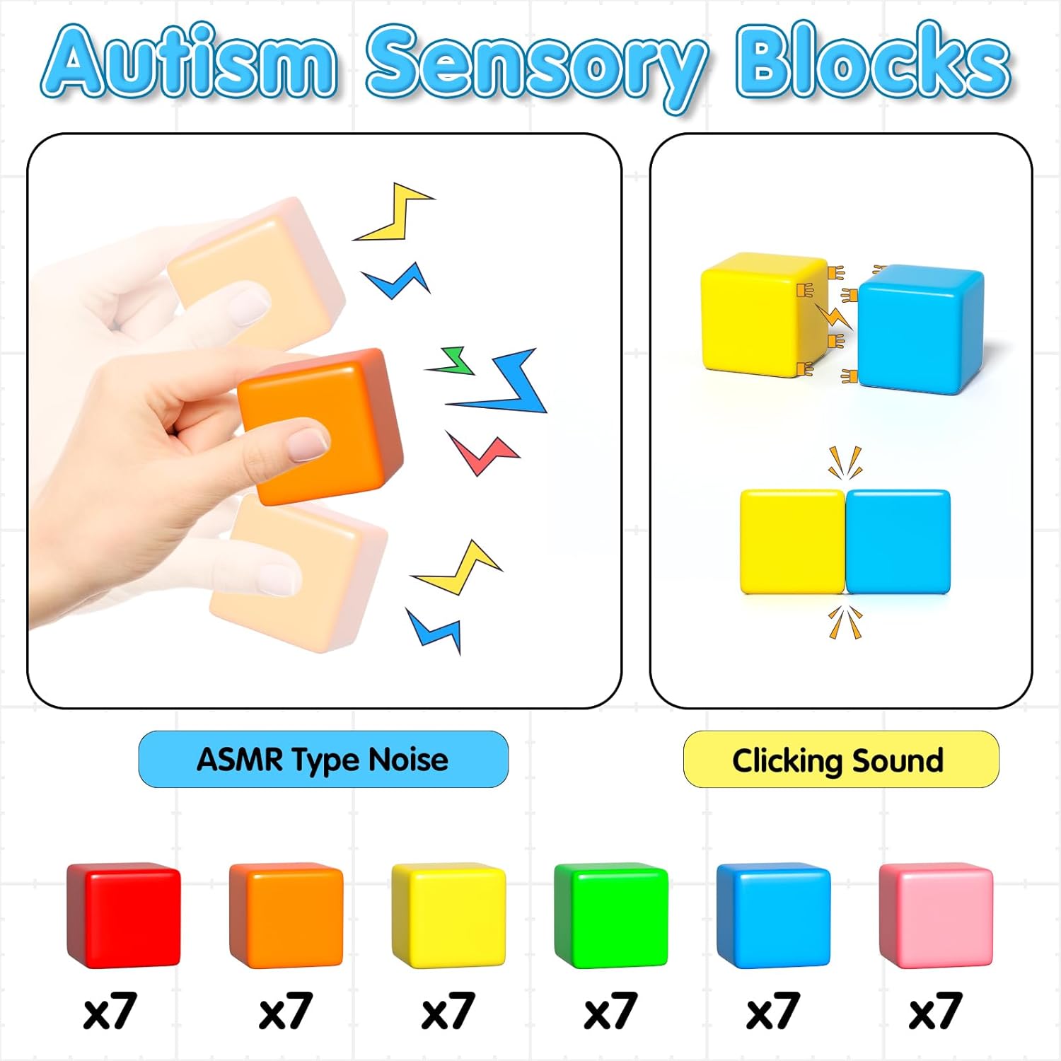 Detalle 2 de Apluses 42PCS Magnetic Blocks set for ages 3–5