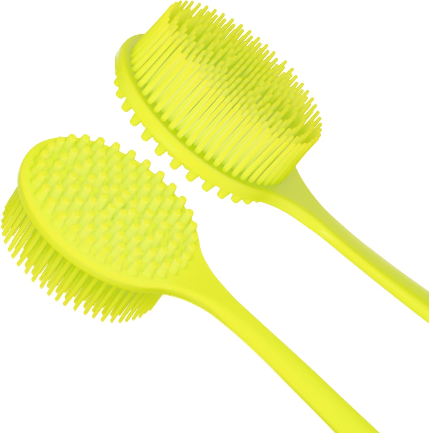 Thumbnail 1 de DNC Silicone Back Scrubber with Long Handle (Green) – Ergonomic shower body brush