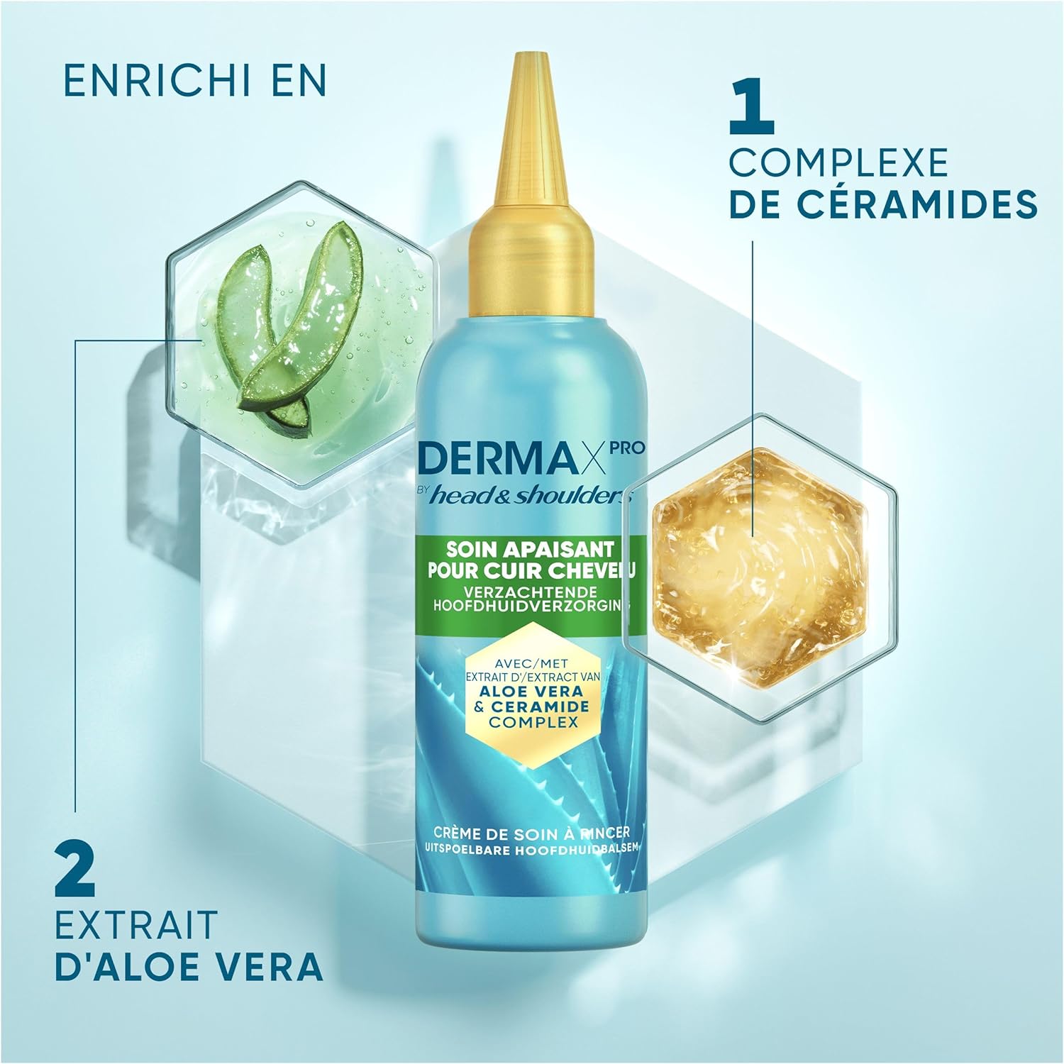 Thumbnail 3 de DermaXPro by Head & Shoulders Soin Apaisant — 145 ml, apaise et hydrate le cuir chevelu sans pellicules