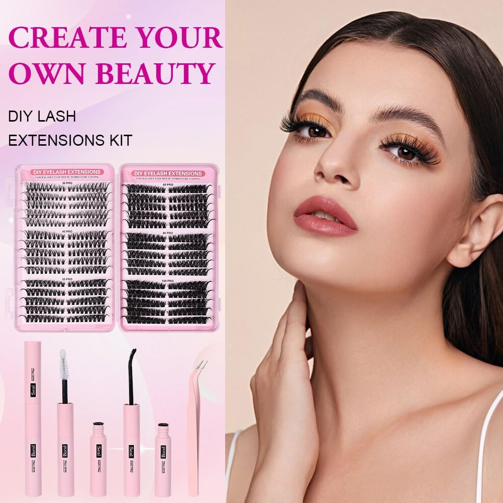 Thumbnail 6 de AOMIG Cat Eye individuele wimperextensions, 540 clusters van 8–16 mm