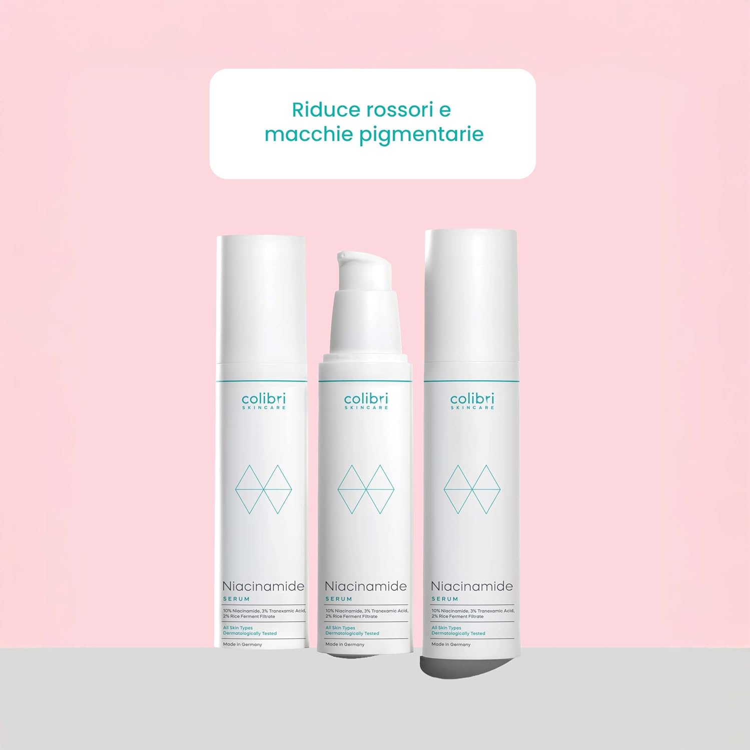 Detalle 2 de colibri skincare Siero alla niacinamide 10% da 50 ml per pori visibilmente raffinati e pelle impura