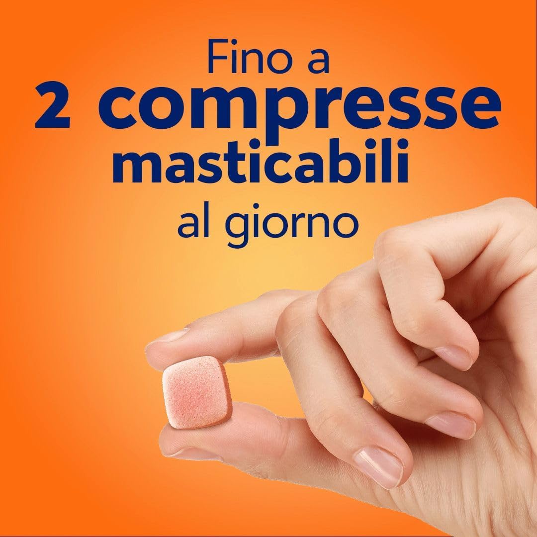 Detalle de Cebion Vitamina C 500 mg Masticabile Arancia – 120 Compresse: supporto immunità e metabolismo