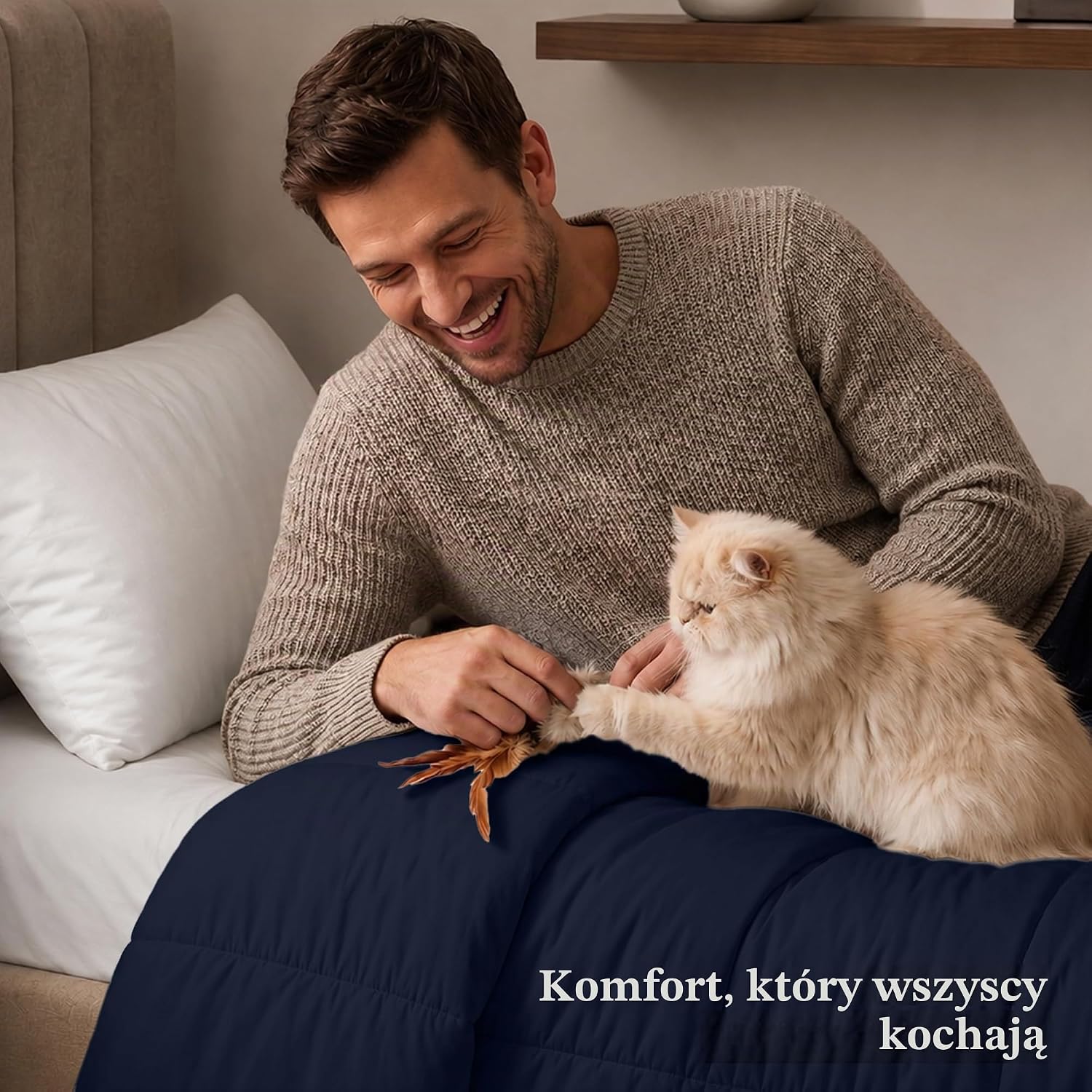Thumbnail 6 de Utopia Bedding 4,5 Tog – podwójna kołdra z mikrofibry, granatowa