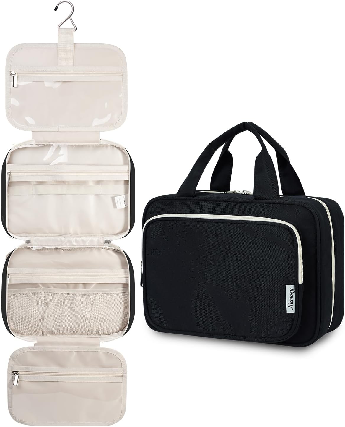 Detalle de Narwey Large Hanging Travel Toiletry Bag 30.5cm