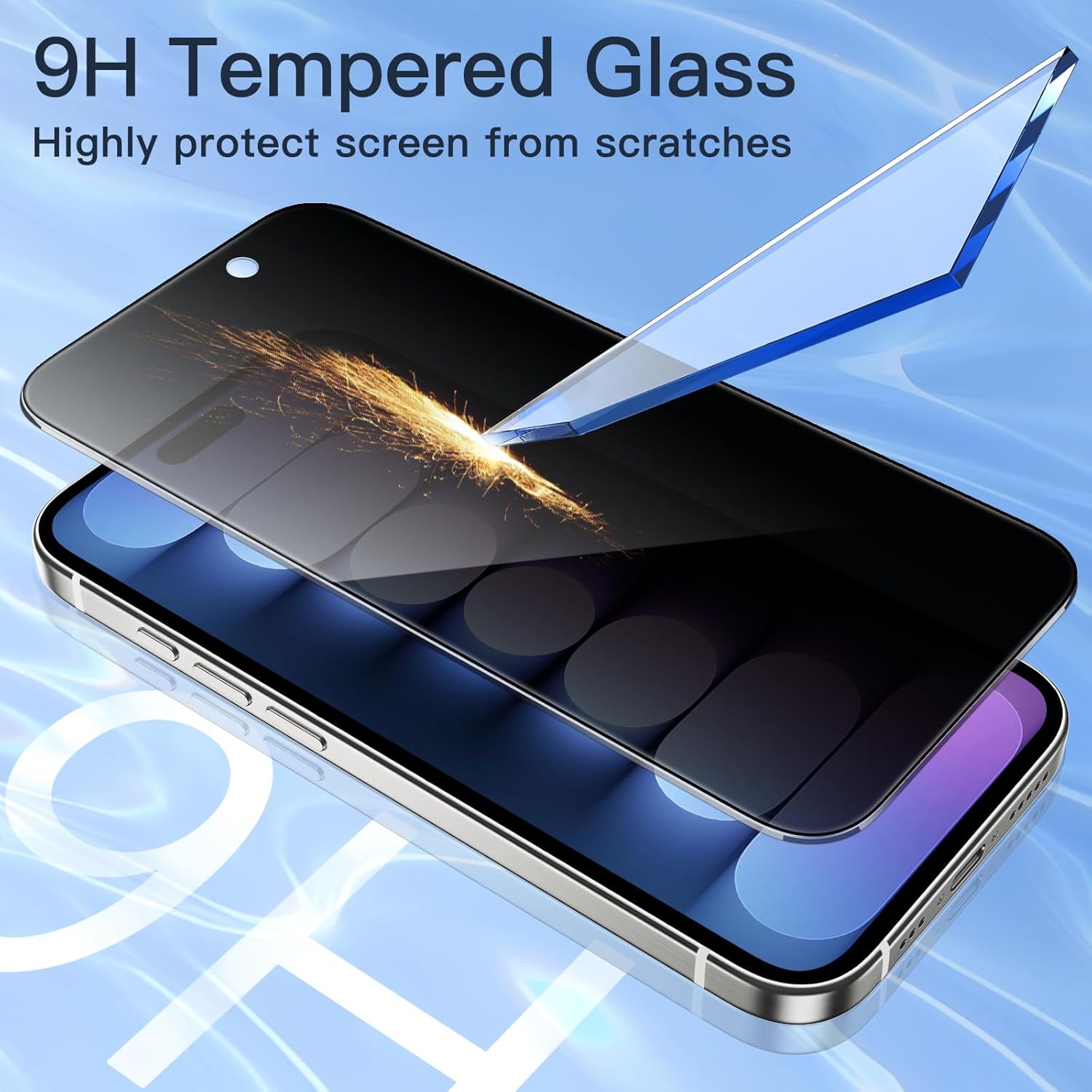 Thumbnail 5 de JETech Sichtschutz iPhone 15 Pro 6,1 Zoll