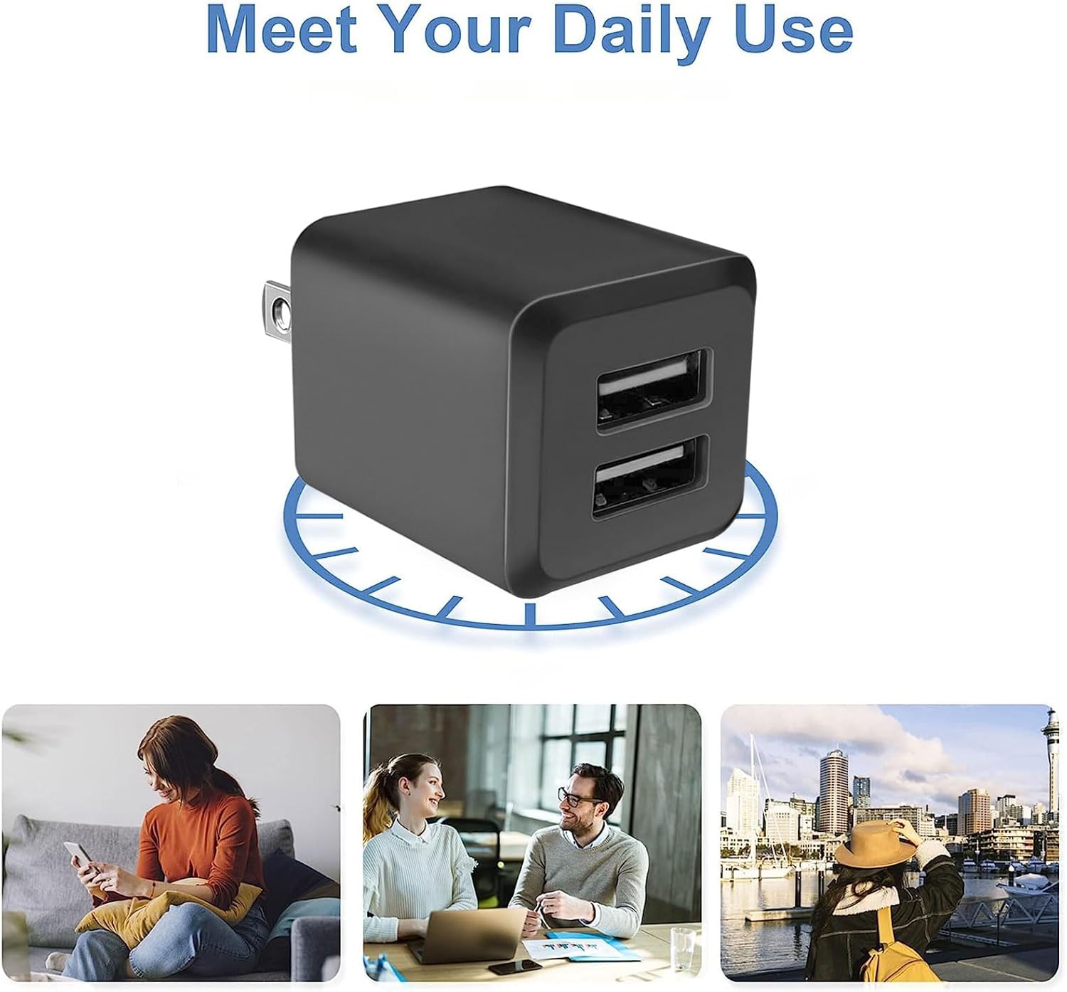 Thumbnail 6 de USB Wall Charger Dual Port 2.4A