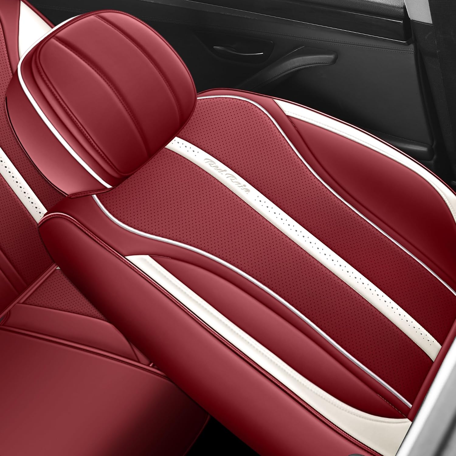 Detalle de Menifomory Seat Covers R-Red+White 13pcs