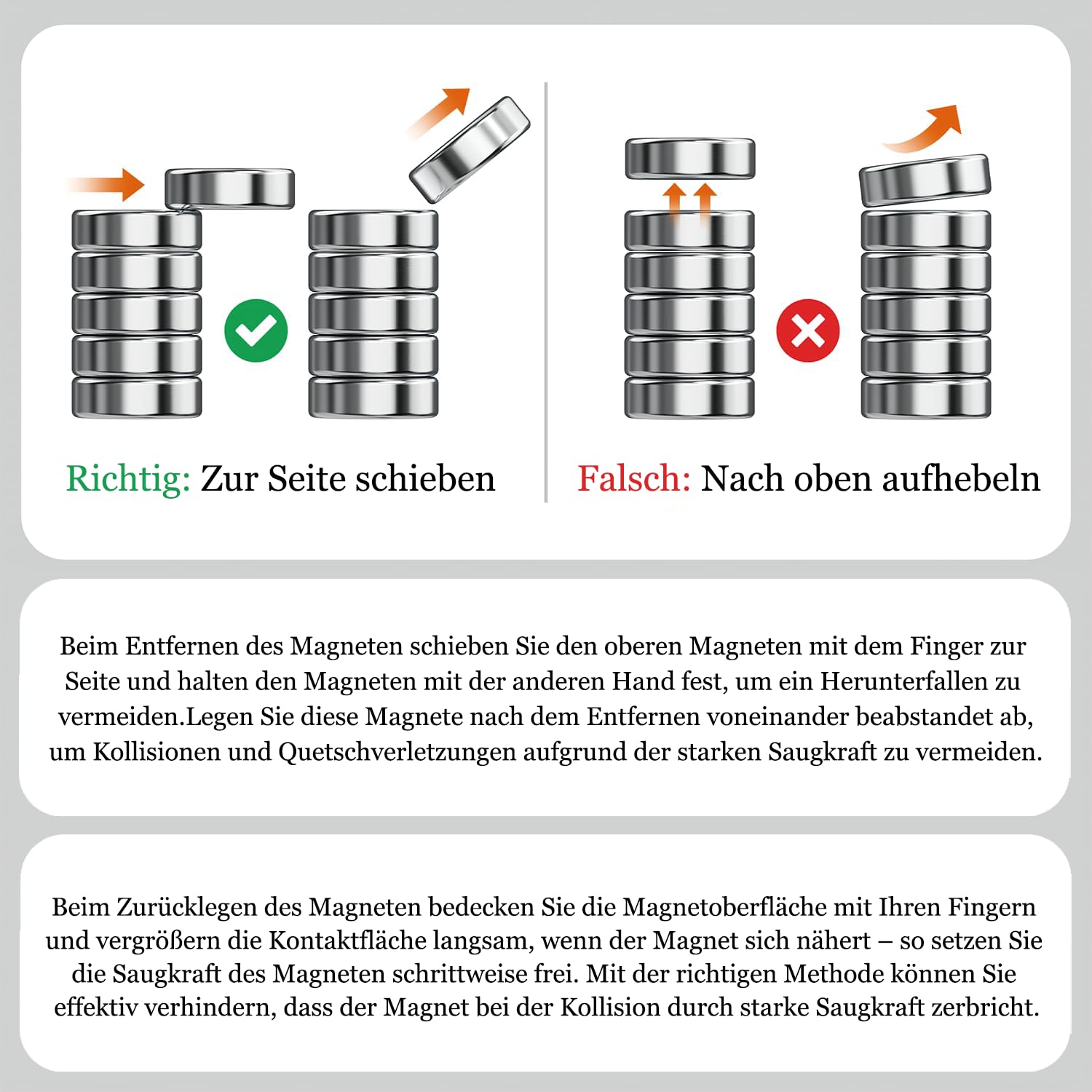 Detalle 2 de Mini Neodym Magnete 10×3 mm, 100 Stück
