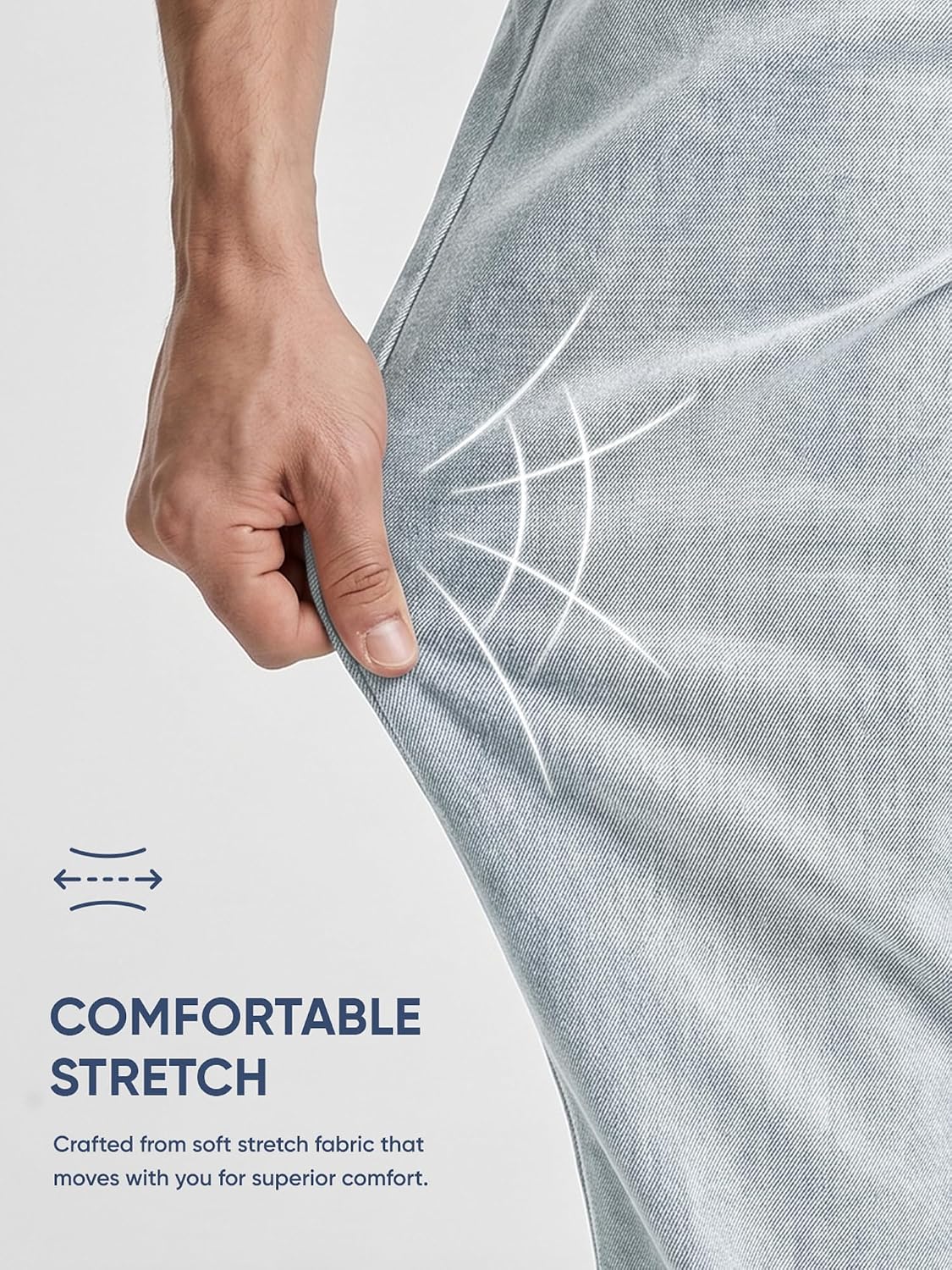 Detalle 2 de JMIERR Mens Baggy Jeans Wide Leg Y2K Loose Fit Denim Pants