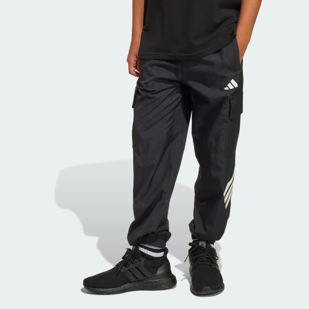 Detalle 2 de Future Icons 3-Stripes Woven Pants Kids de Adidas