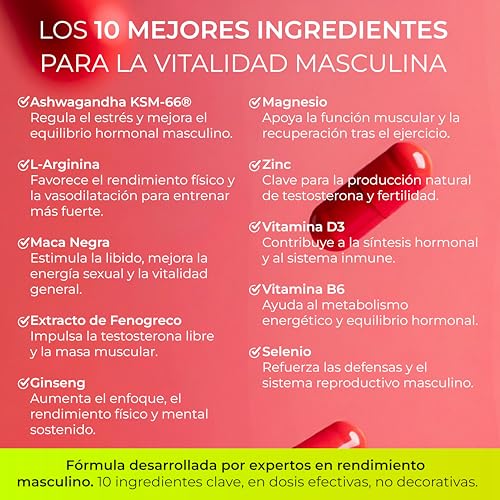 Thumbnail 2 de BioEnergyzed Testosterona Hombre con Maca Negra 10:1 2300 mg — Energía, Rendimiento y Fuerza natural (60 cápsulas)