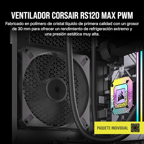 Detalle 2 de CORSAIR RS120 Max PWM ventilateur 120 mm ⚙