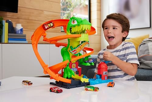 Thumbnail 1 de Hot Wheels T-Rex Battaglia Infuocata – camion giocattolo in scala 1:64