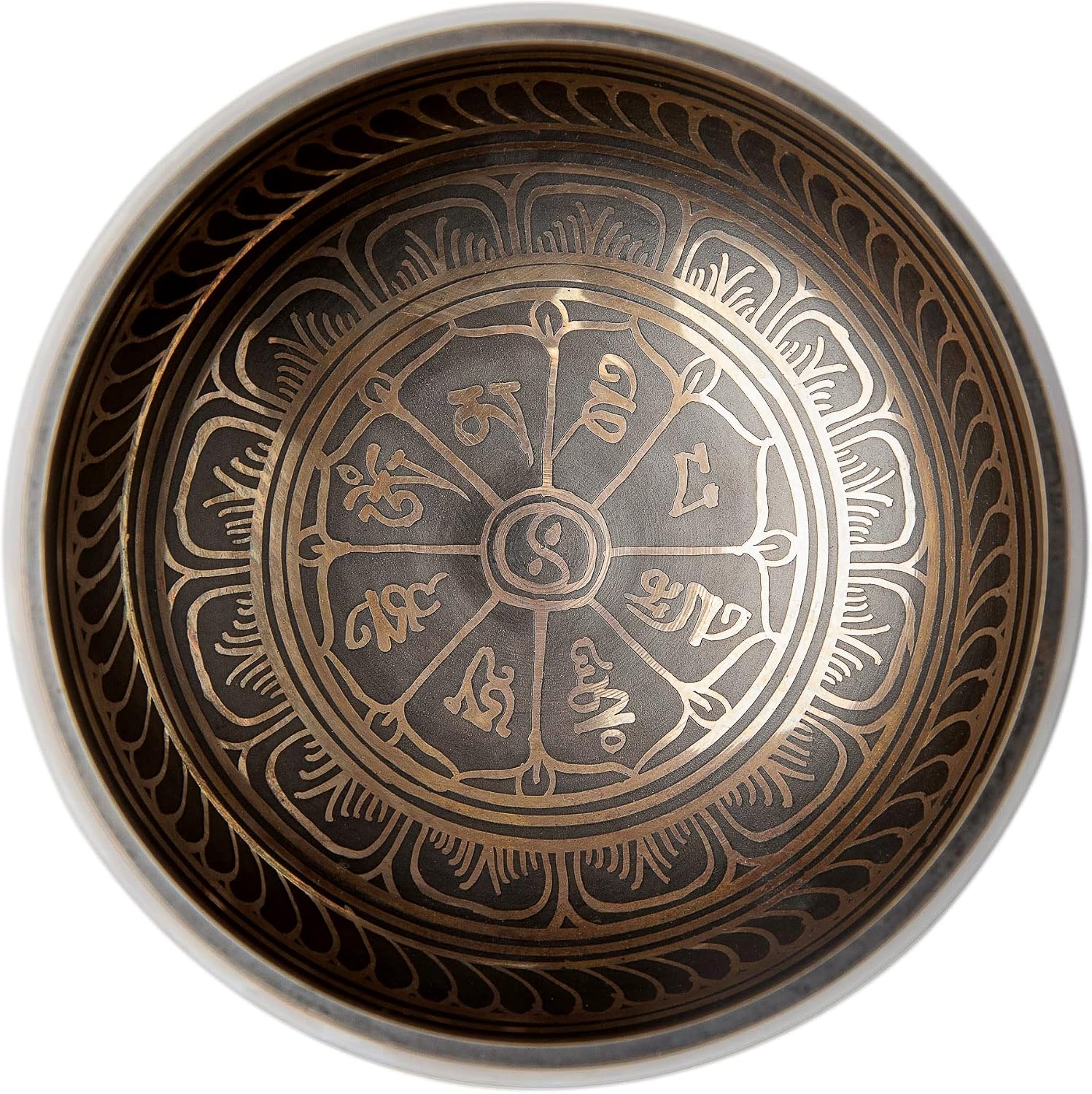 Detalle de HIMALAYAN BAZAAR BLISS-BWL Singing Bowl Set, Brass Bowl, Cushion and Mallet