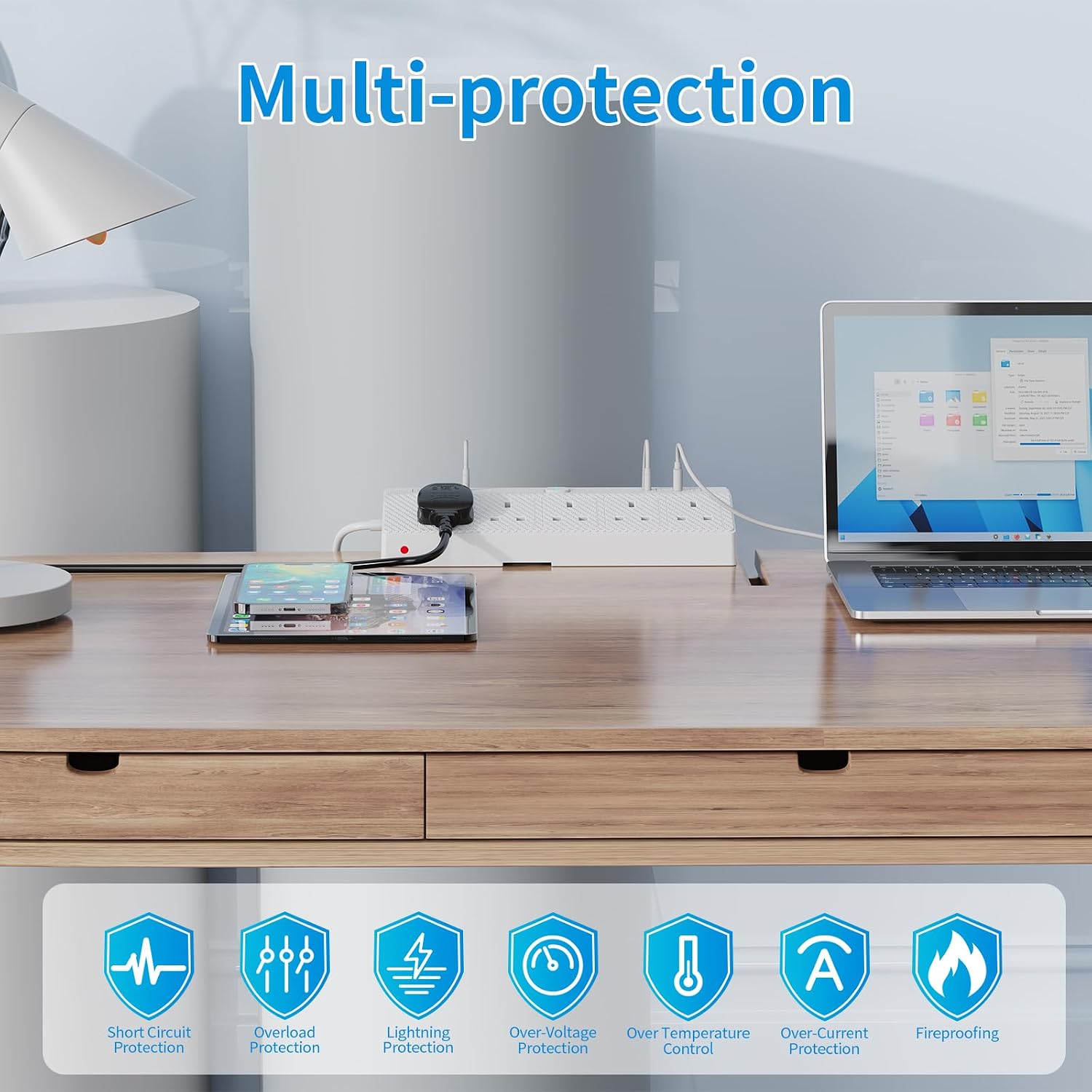 Thumbnail 6 de Desk power socket 1.8m with USB-C PD