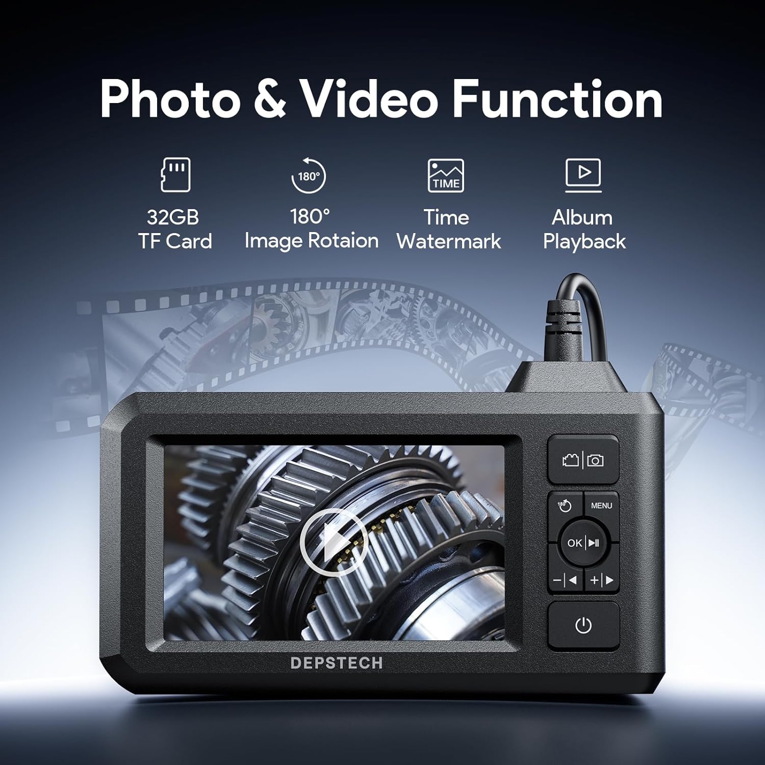 Thumbnail 4 de DEPSTECH Dual Lens Endoscope 1080P 4.3"