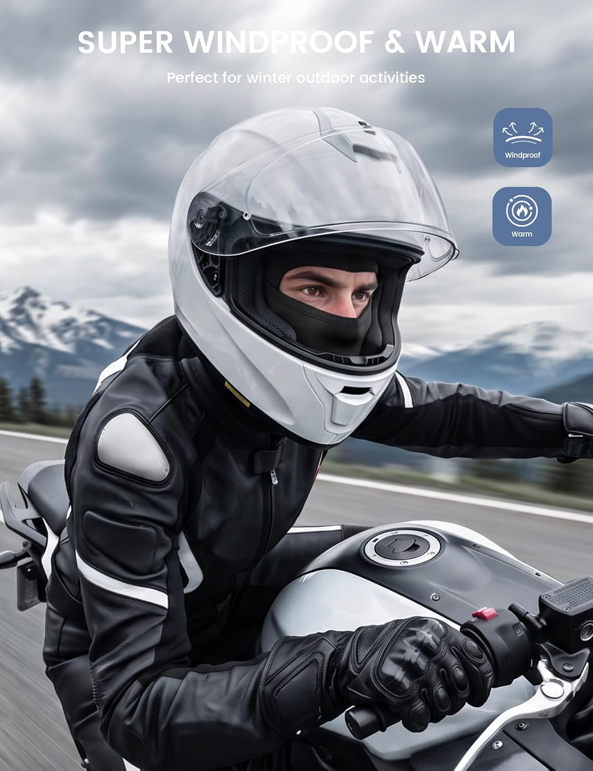 Thumbnail 1 de Lamicall BCPB01 Winter Balaclava, Elastic Thermal Mask for Cycling and Skiing