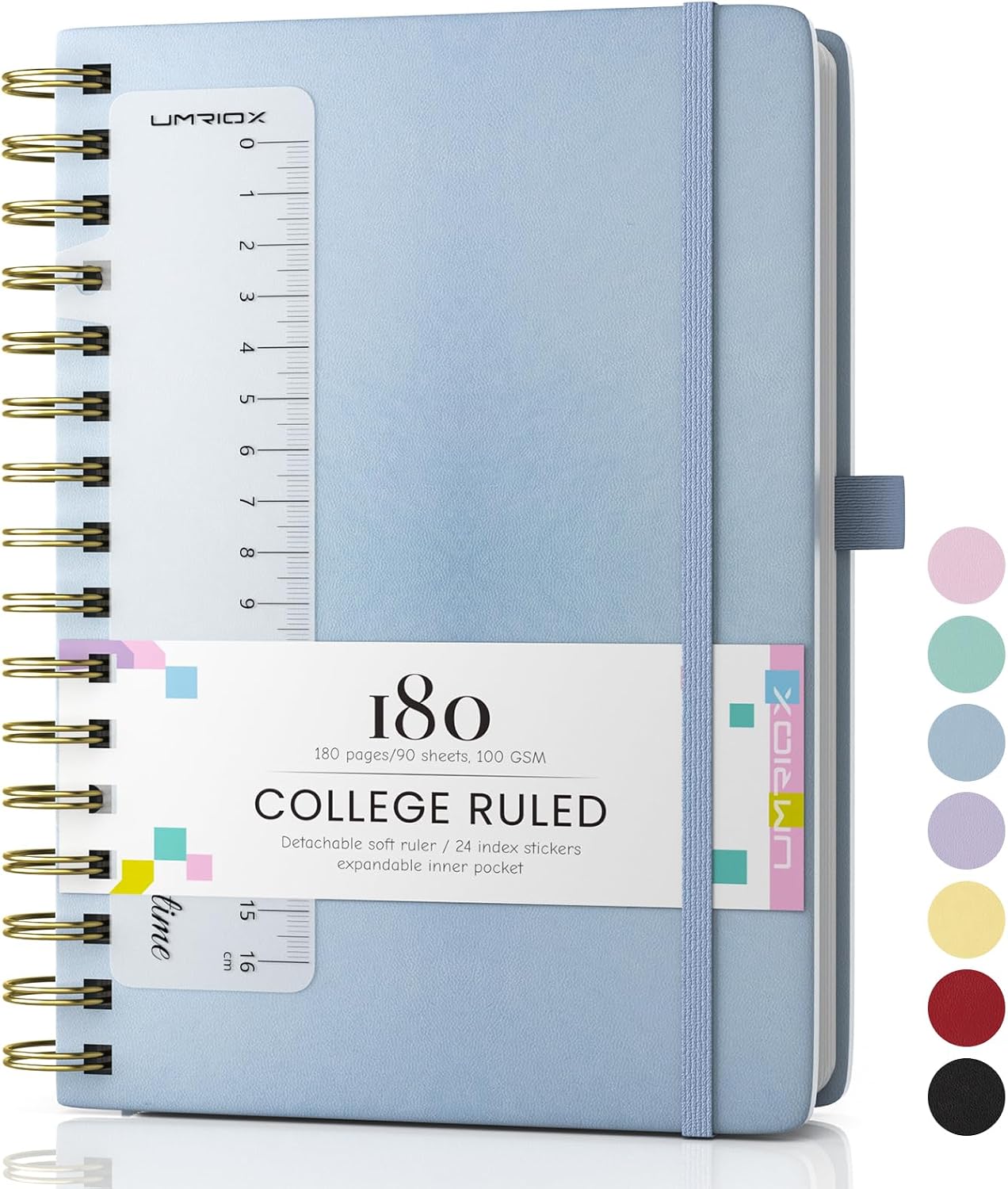 Detalle de Umriox A5 Wirebound Notebook 180 Pages