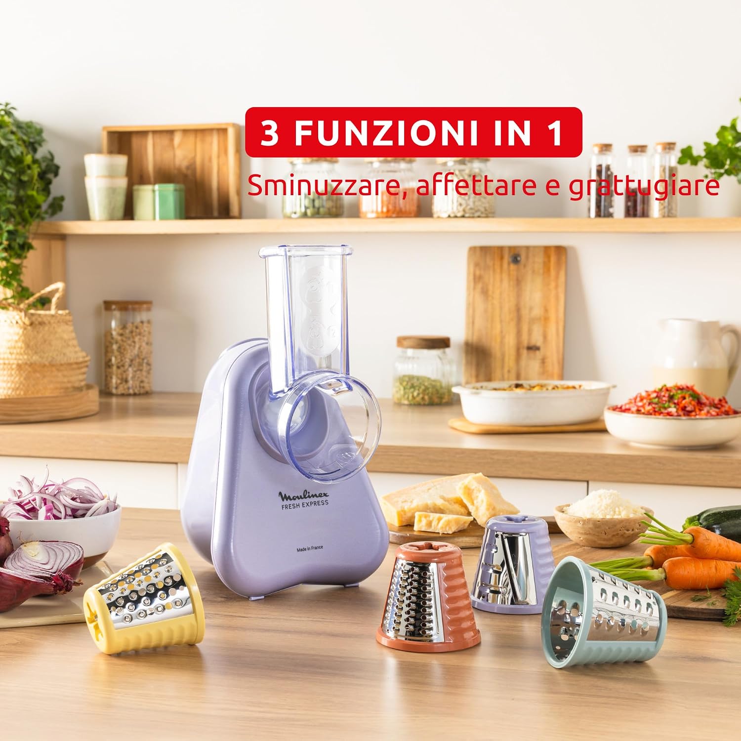Detalle 2 de Moulinex Fresh Express DK8546 tritaverdure 4 in 1
