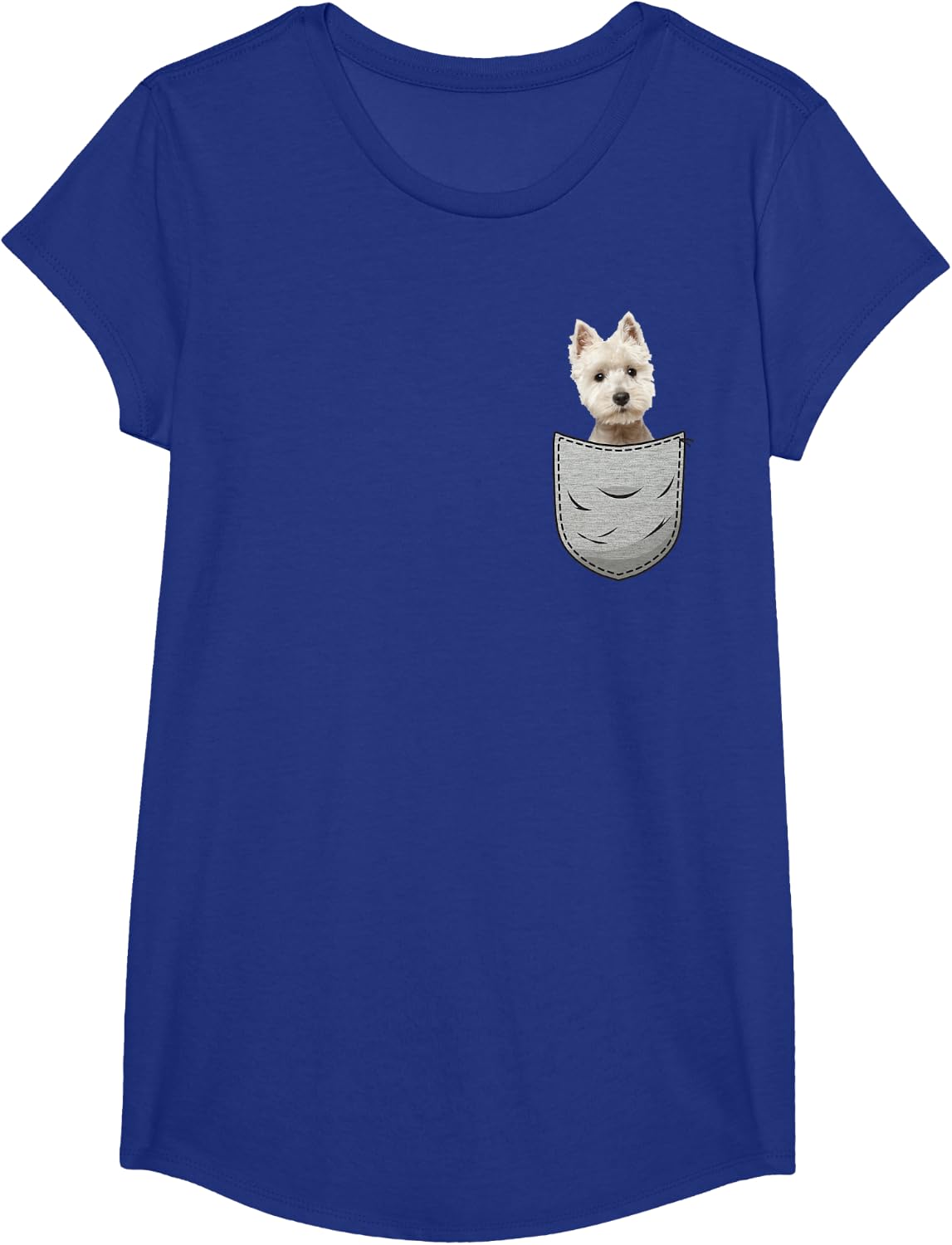 Detalle de Westie White Sac: T-Shirt motif terrier des Highlands blanc pour chien