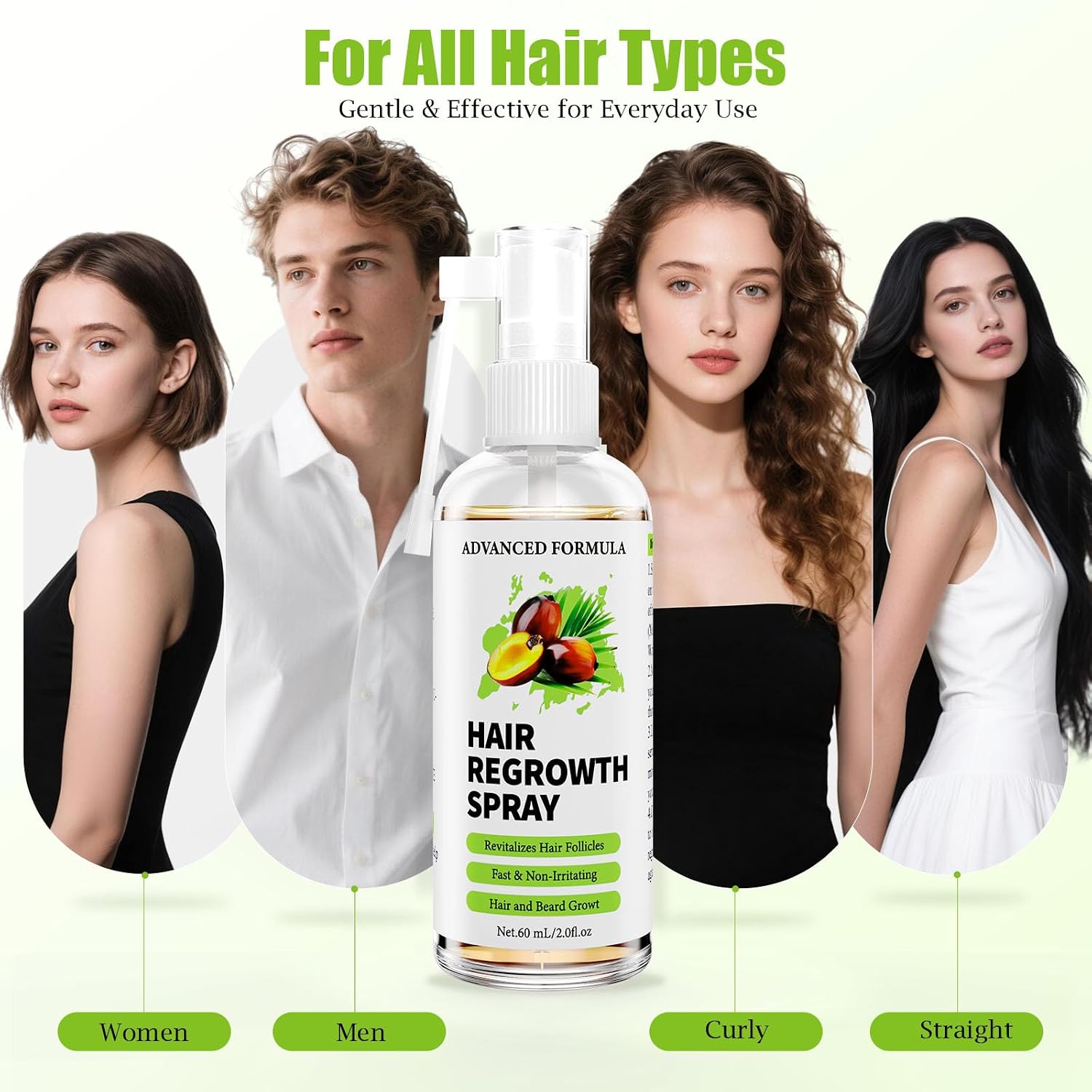 Detalle de VIVEY Haarwachstum Spray mit 60 ml