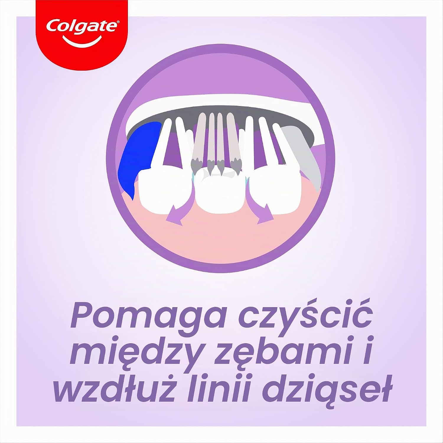 Detalle de Colgate 360 Sensitive Extra Soft – bardzo miękka szczoteczka ręczna z czyścikiem języka