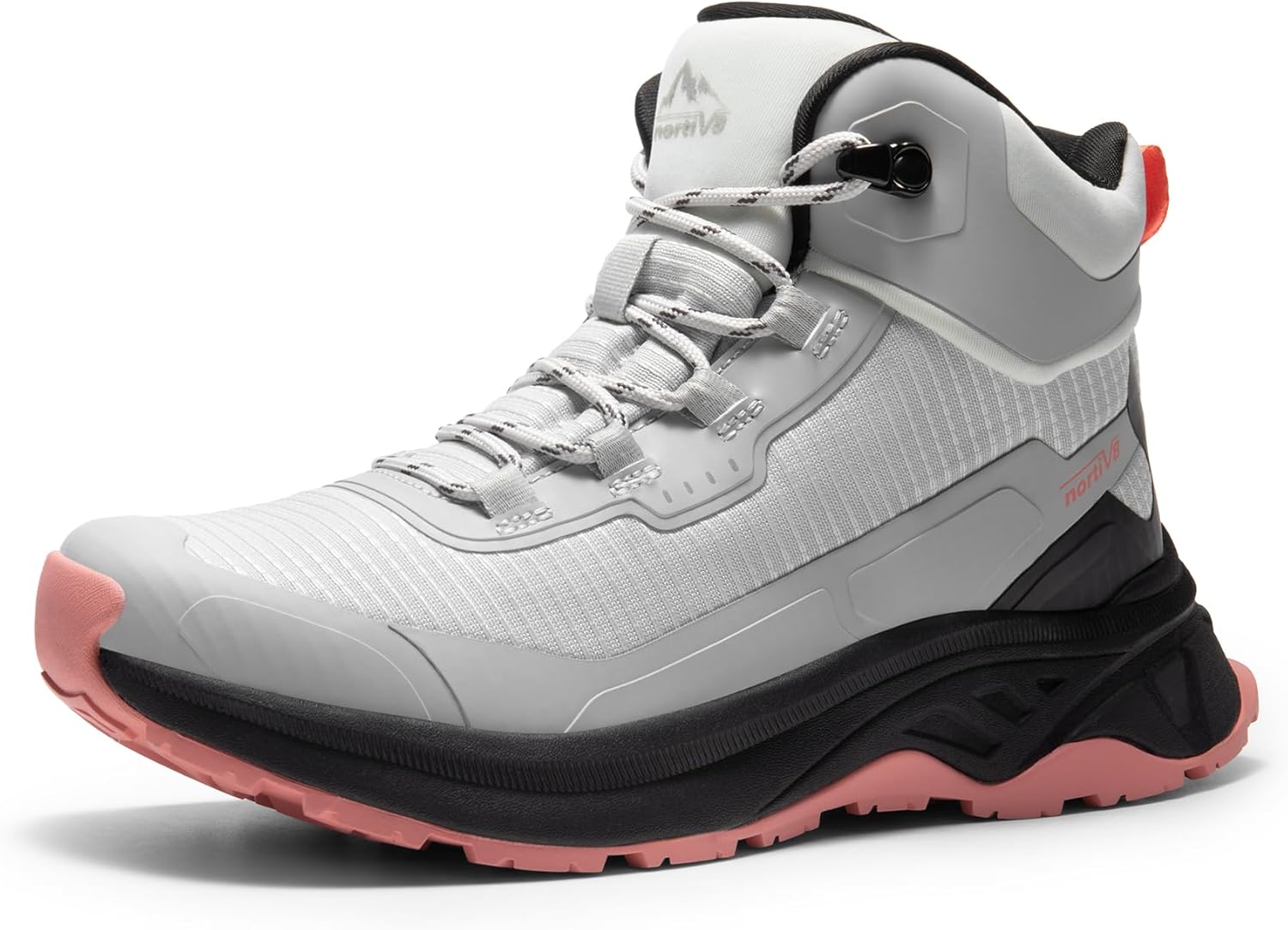 Detalle de NORTIV 8 Damen-Wanderschuhe „8 Wanderschuhe“ – leichte, wasserdichte Trekking-Schuhe für Outdoor