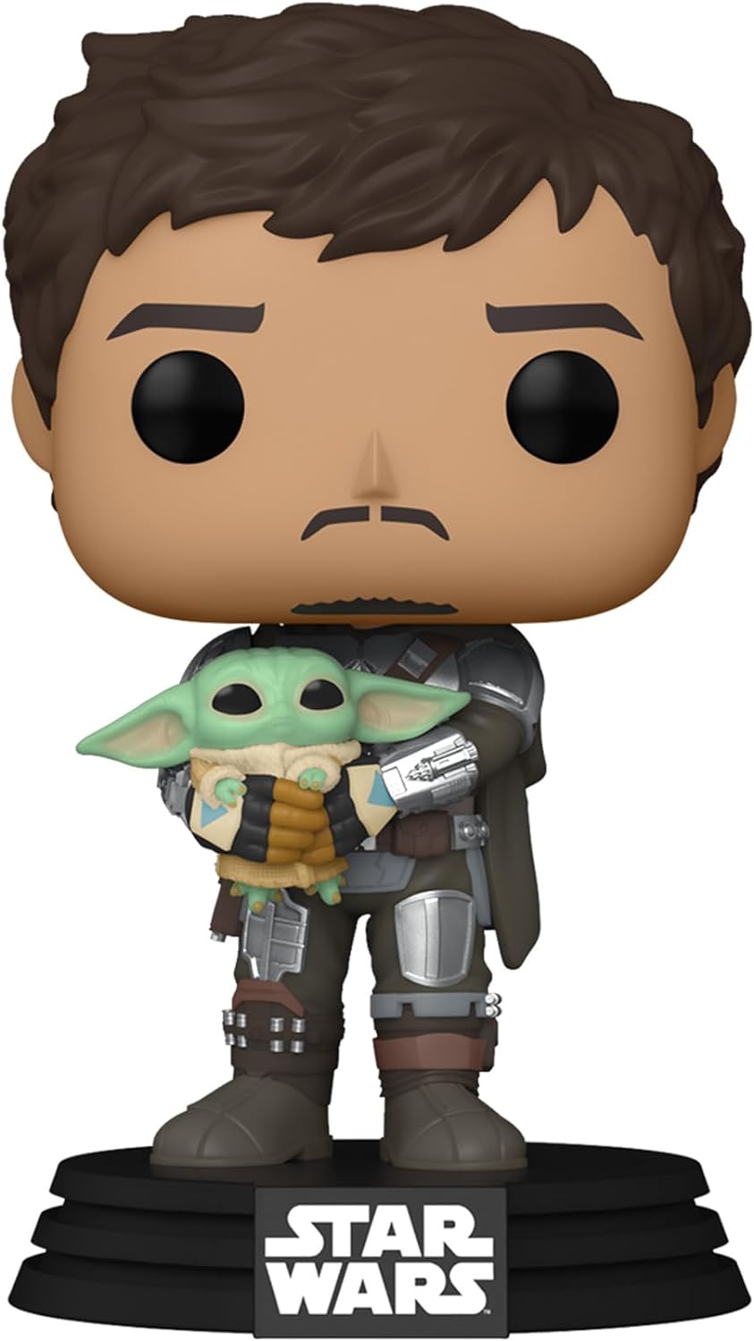 Thumbnail 2 de Funko 54525 POP Star Wars: Mandalorian - Mando Holding Child