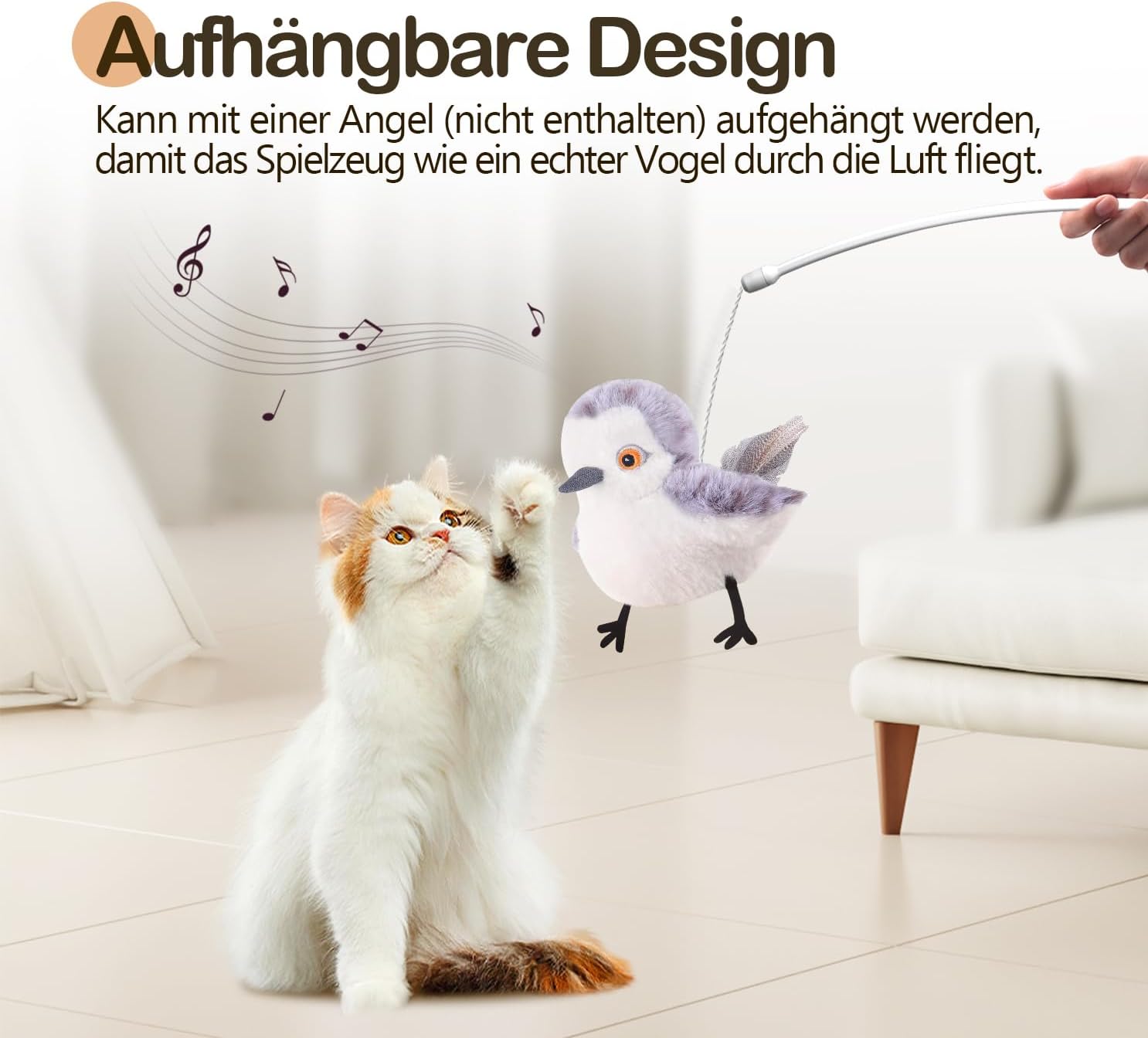 Thumbnail 5 de Migipaws Flattervogel Katzenspielzeug Katzenspielzeug mit Katzenminze 🐾