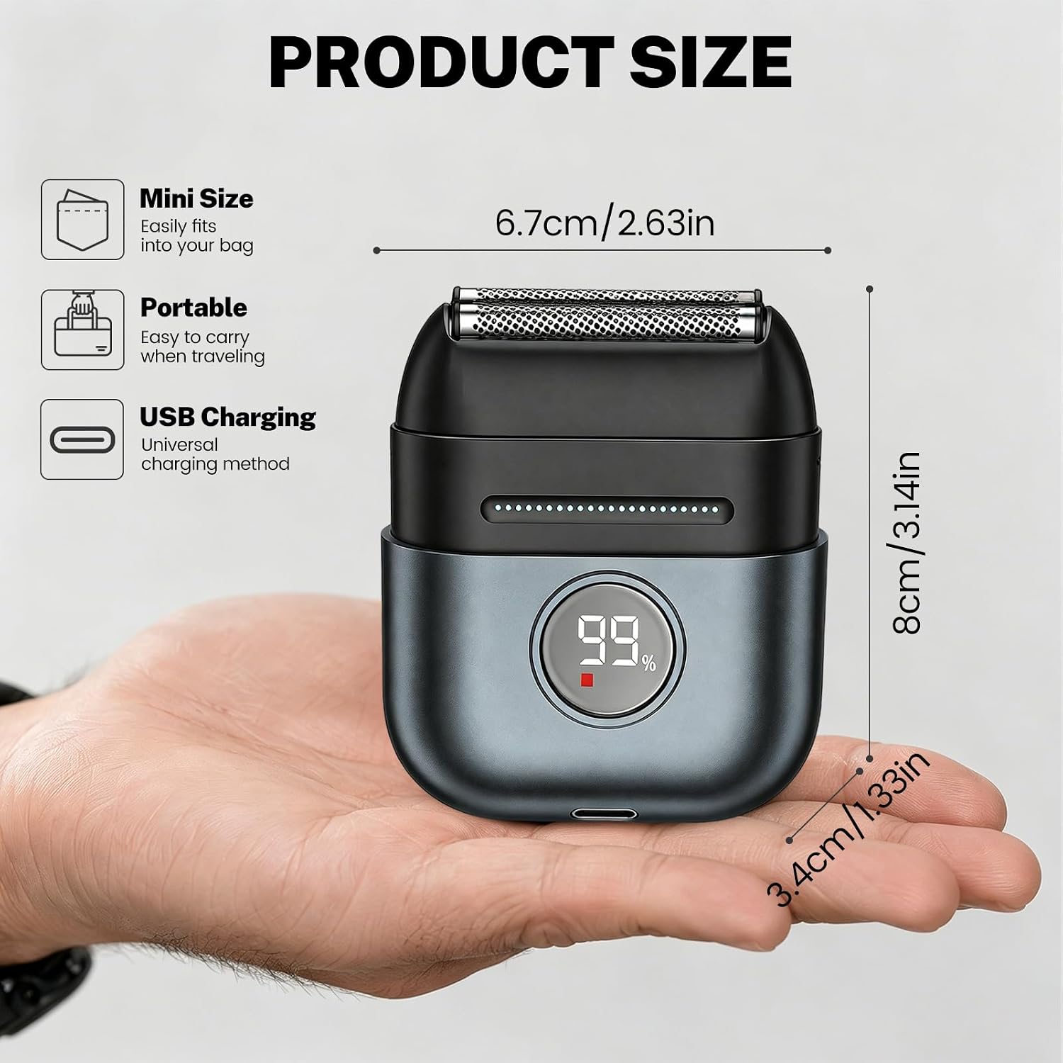 Thumbnail 1 de Foil Shaver for Men with USB-C Recharge, 8000RPM Motor, and IPX6 Wet & Dry