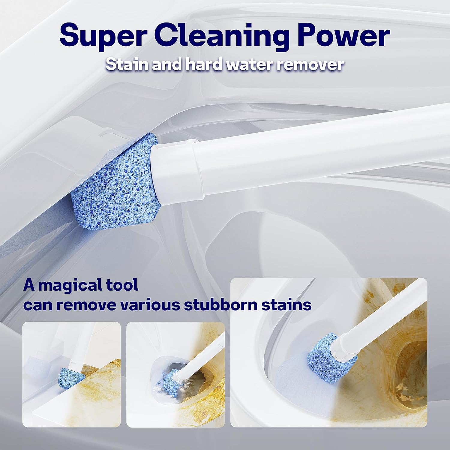 Thumbnail 4 de HelpX Pumice Toilet Bowl Cleaning Heads, 8-Pack