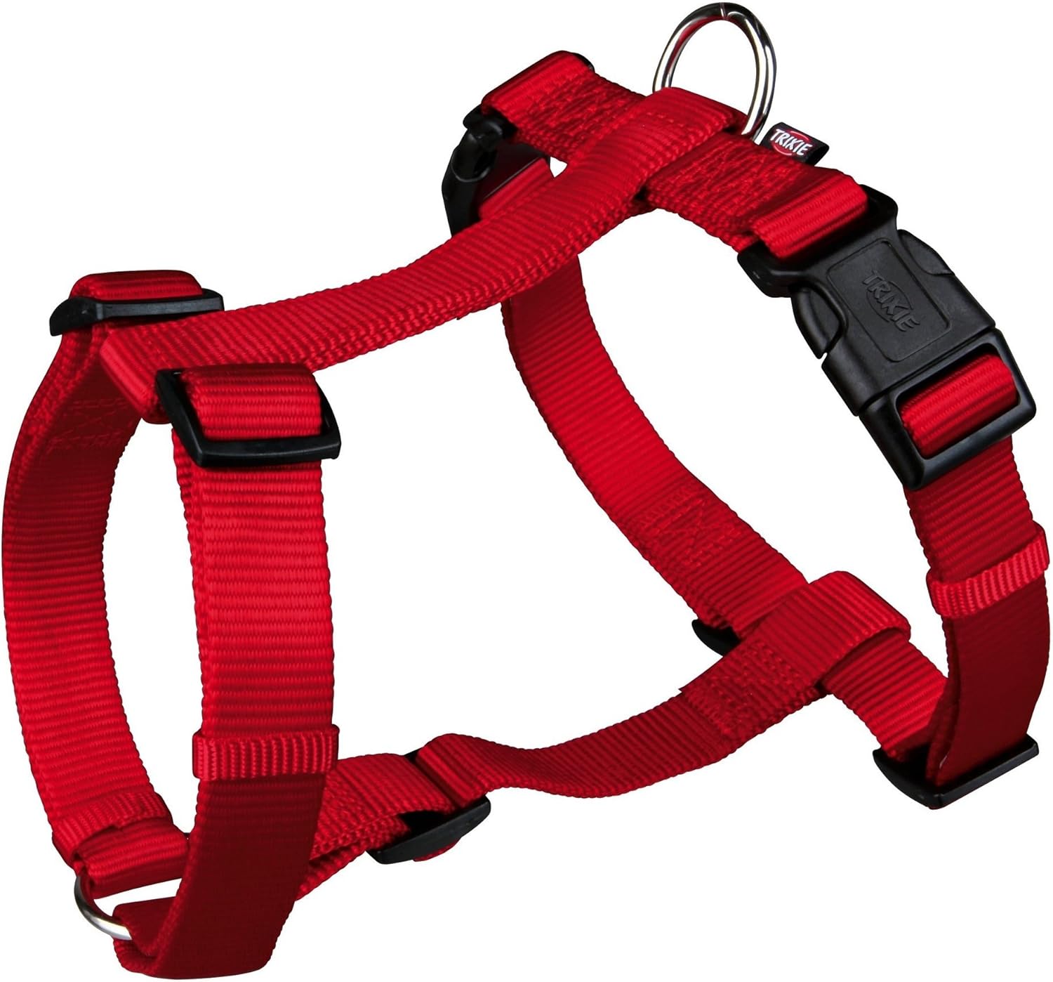 Detalle de Pettorina ad H Trixie 203403 Premium, rosso, taglia M-L (52–75 cm, 20 mm) per cani