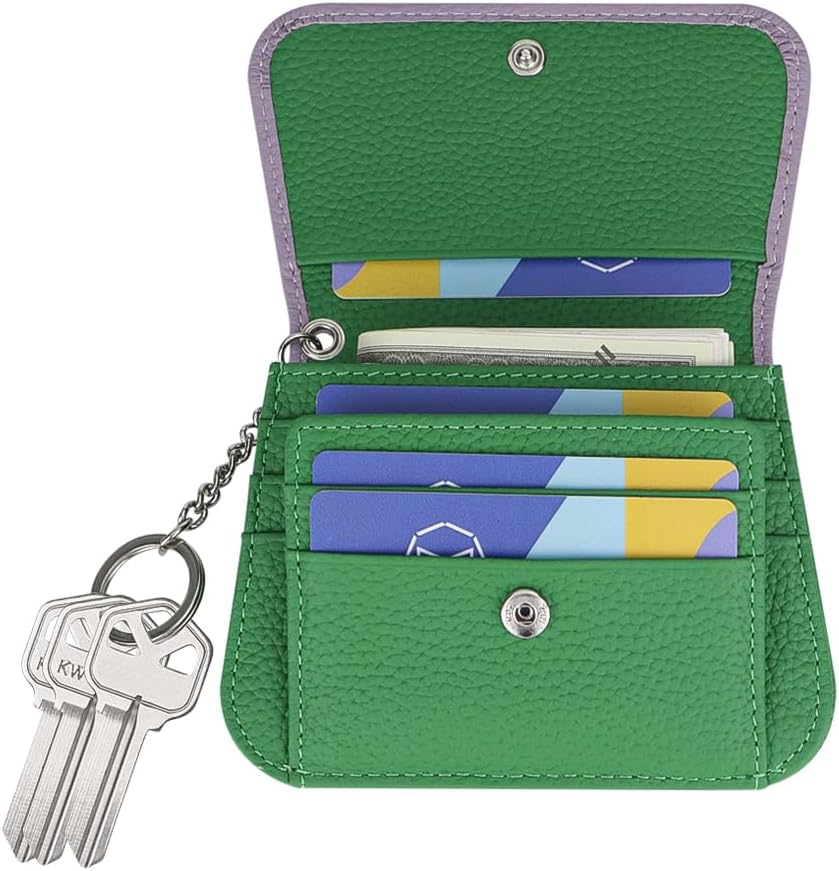 Thumbnail 5 de Royal Bagger Multi-Karten Kurzbrieftasche aus Echtleder (RFID) 1943 – Orange-Weiß mit Schlüsselanhänger