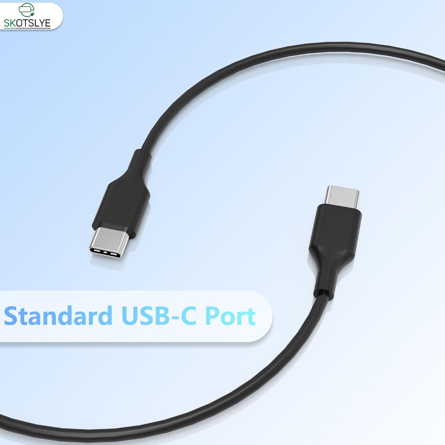Detalle de SKOTSLYE 45W USB-C Laptop Charger: Compact, fast charging for HP, Dell, Lenovo and more