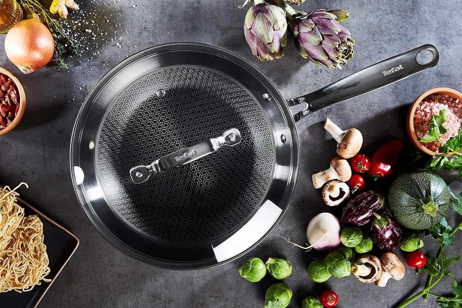 Thumbnail 5 de Tefal Eternal Mesh Wokpfanne 28 cm