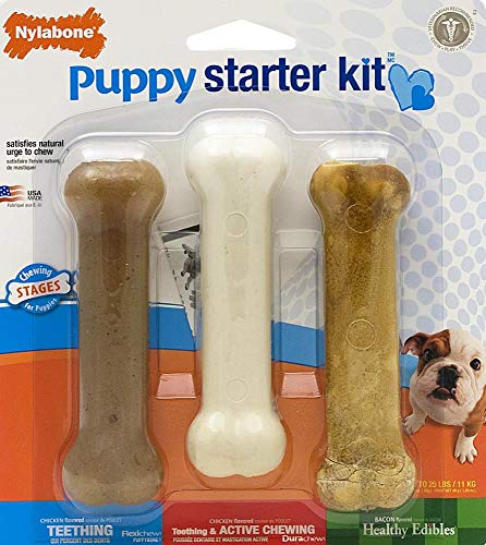 Detalle de Nylabone Puppy Starter Kit: kit inicial para cachorros