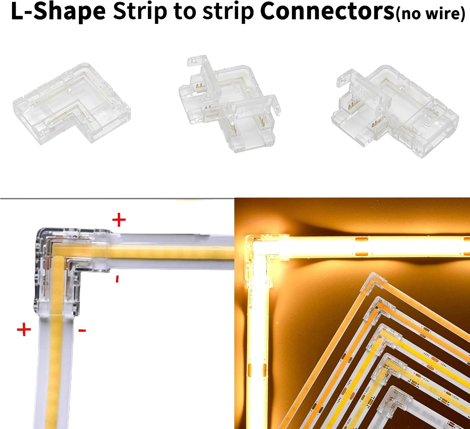 Detalle 2 de Clearhill CON-10MM2PIN-LSTS20P – złącza kątowe LED 10 mm, 2-pin, 20 szt.