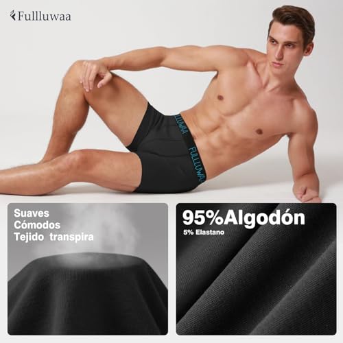 Thumbnail 2 de Fullluwaa Calzoncillos Hombre (Pack de 8) – Algodón Elástico, Diseño Duradero y Sin Etiquetas