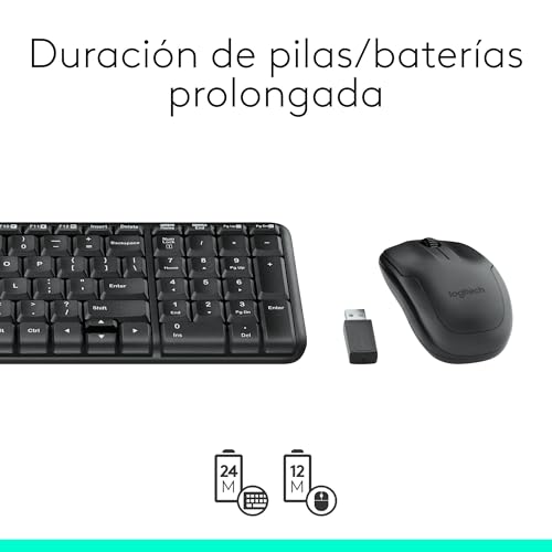 Thumbnail 6 de Logitech MK220 Combo: teclado y ratón inalámbricos compactos para Windows