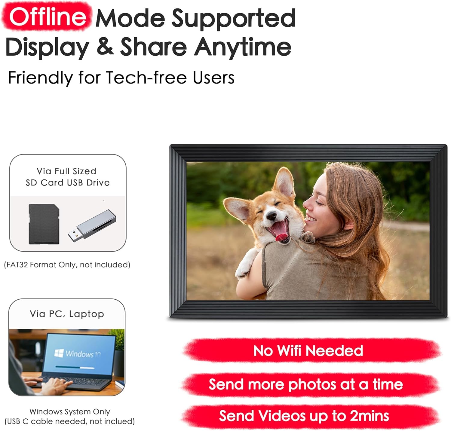 Thumbnail 6 de Frameo 15.6" digital photo frame 32GB
