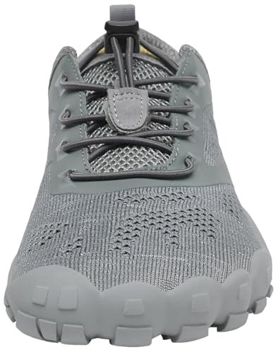 Thumbnail 3 de SAGUARO Minimalistas para trail running descalzo (gris) – Zapatillas ligeras con puntera ancha, 44 EU