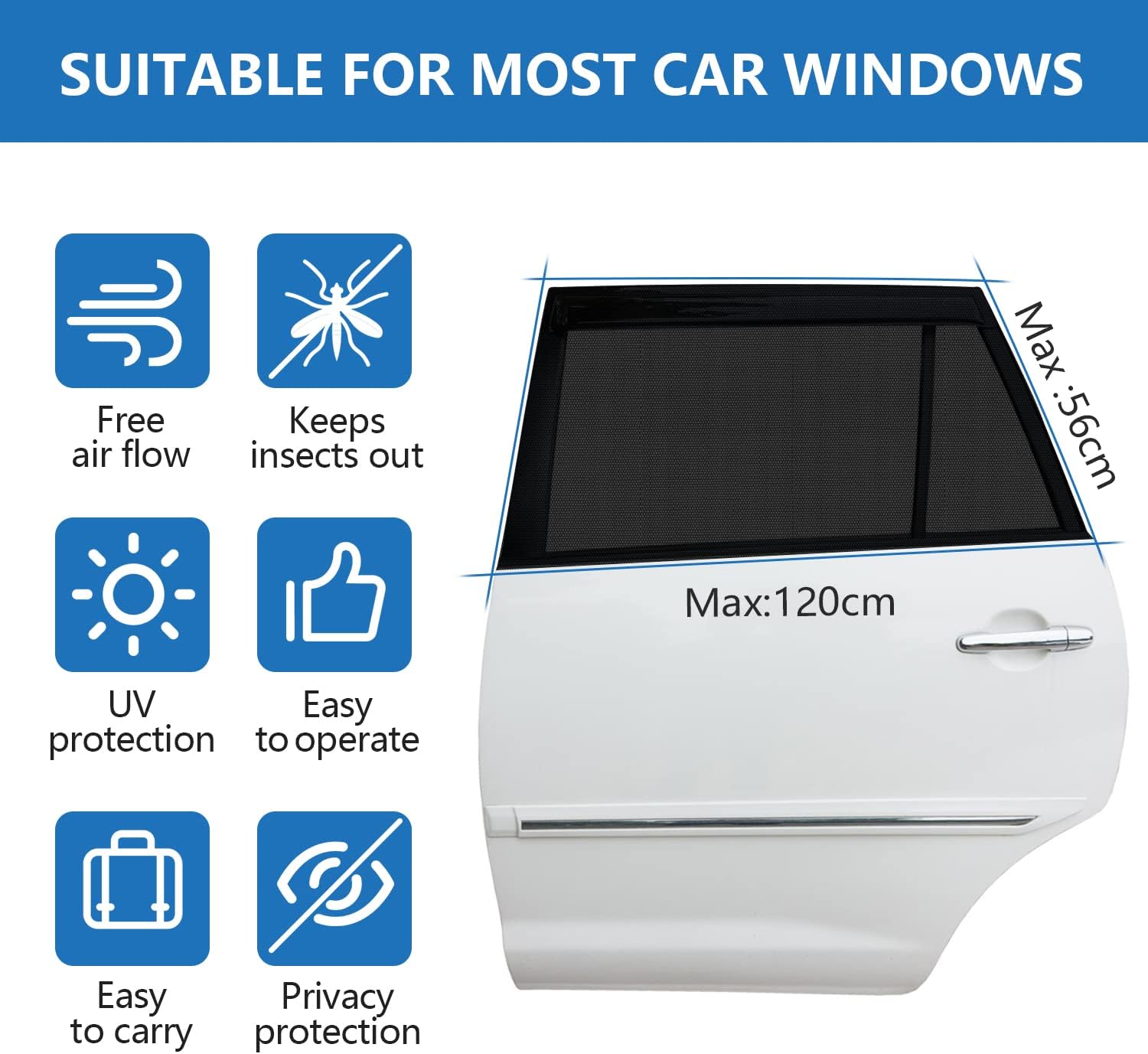 Thumbnail 3 de BEGKYA Baby Car Window Shades UV