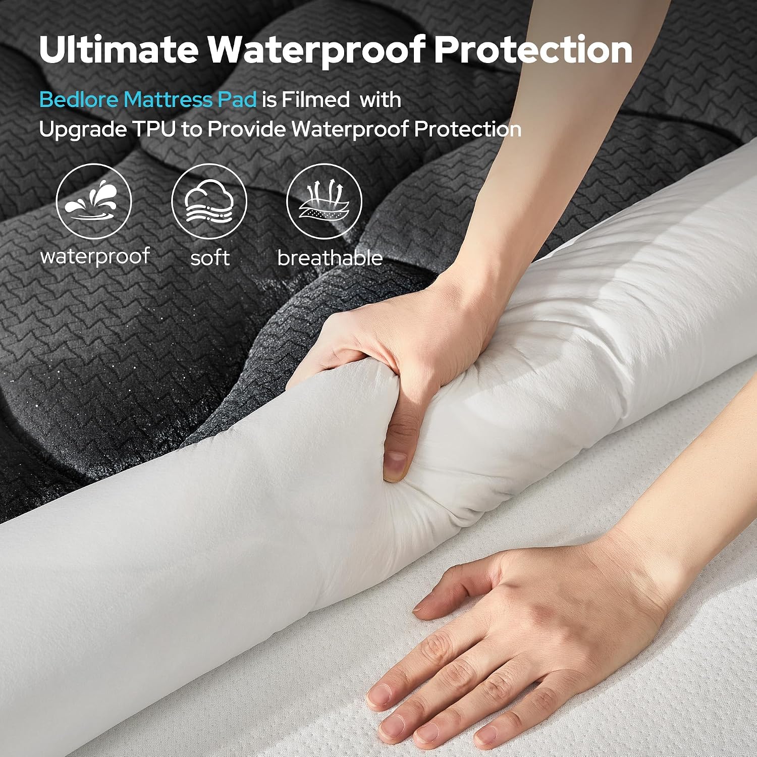 Detalle de BEDLORE Mattress Protector, Full Size