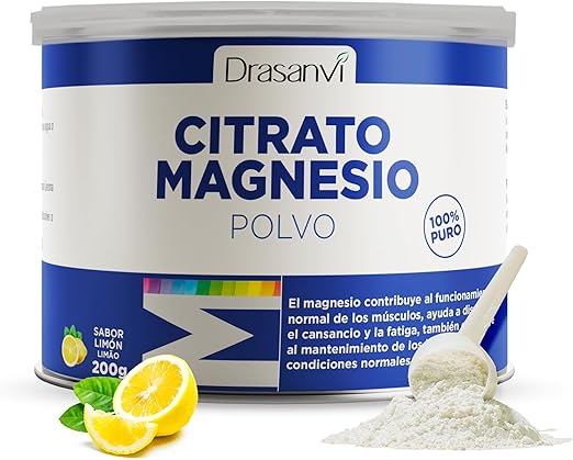 Detalle de Drasanvi Citrato de Magnesio Polvo 🍋 Para Energía y Articulaciones