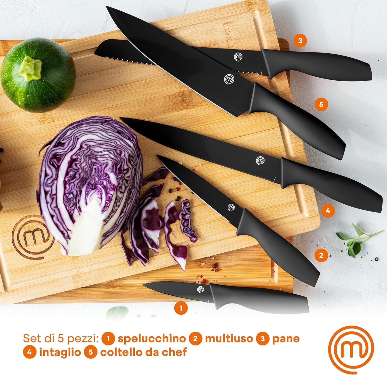 Detalle 2 de MasterChef Coltelli da cucina 5 pezzi