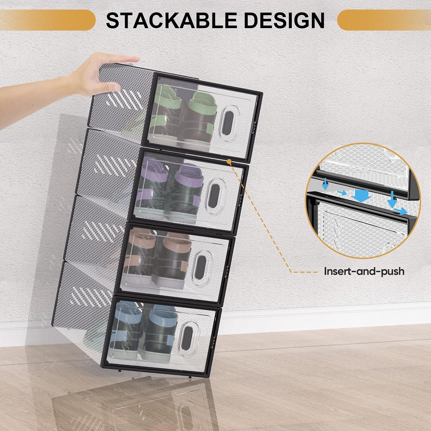 Thumbnail 5 de BALEINE 12-Pack Shoe Storage Boxes ⚙