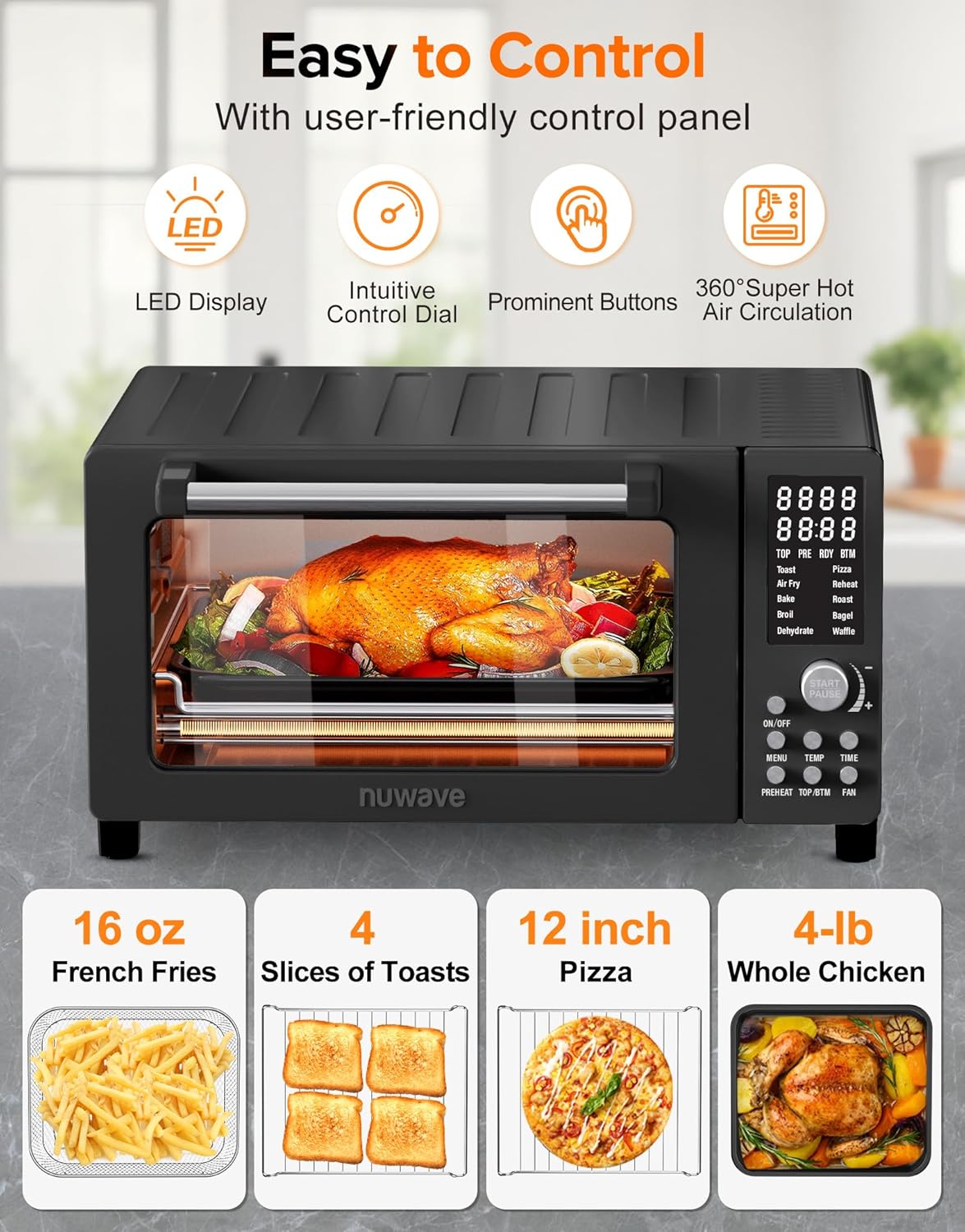 Thumbnail 5 de Nuwave Bravo Pro 21QT Airfryer