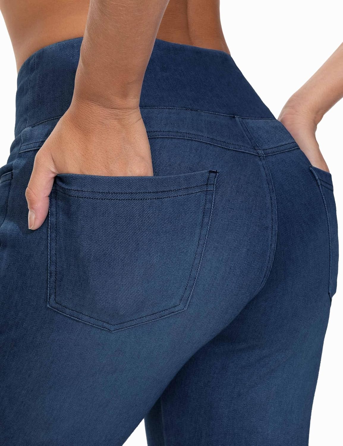 Thumbnail 4 de Jeans da donna THE GYM PEOPLE a vita alta a campana con controllo pancia e tasche